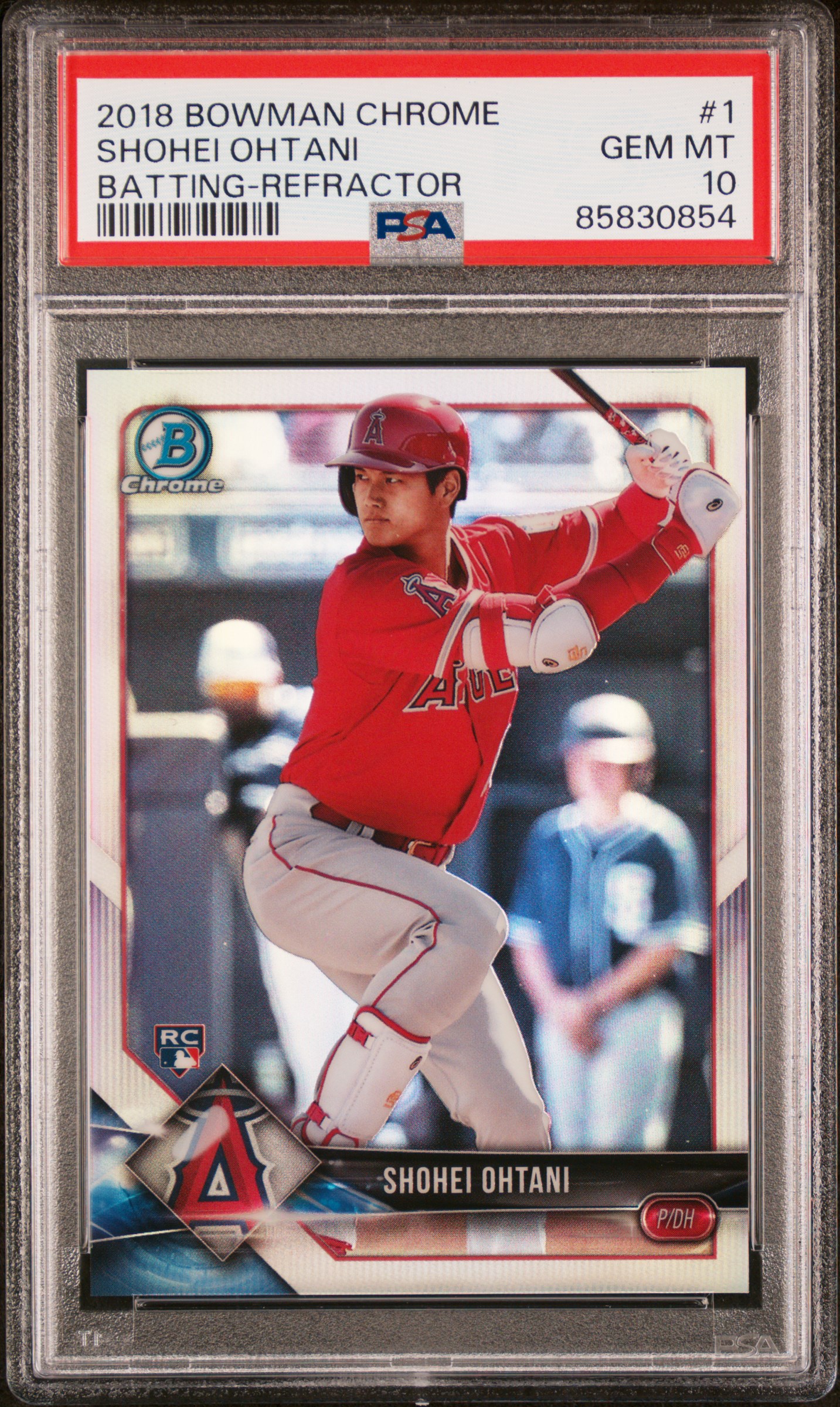 2018 Bowman Bowman Chrome REFRACTOR #1 Shohei Ohtani front