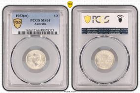 1952(m) 6D KM-45  Ag MS64