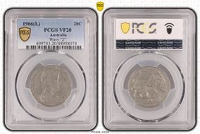1966(L) 20C Wavy "2" VF20