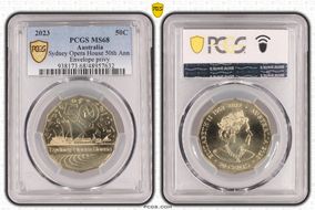 2023 50C Sydney Opera House 50th Ann. Envelope privy MS68