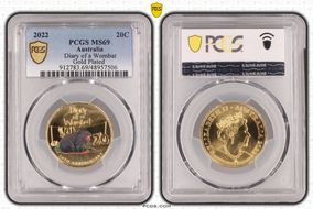 2022 20C Diary of a Wombat  Gold Plated MS69