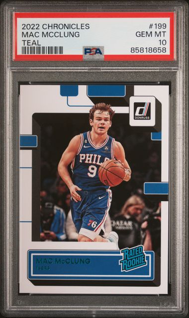 2022 Panini Chronicles Mac Mcclung #199 (Teal) Gem Mt 10 front