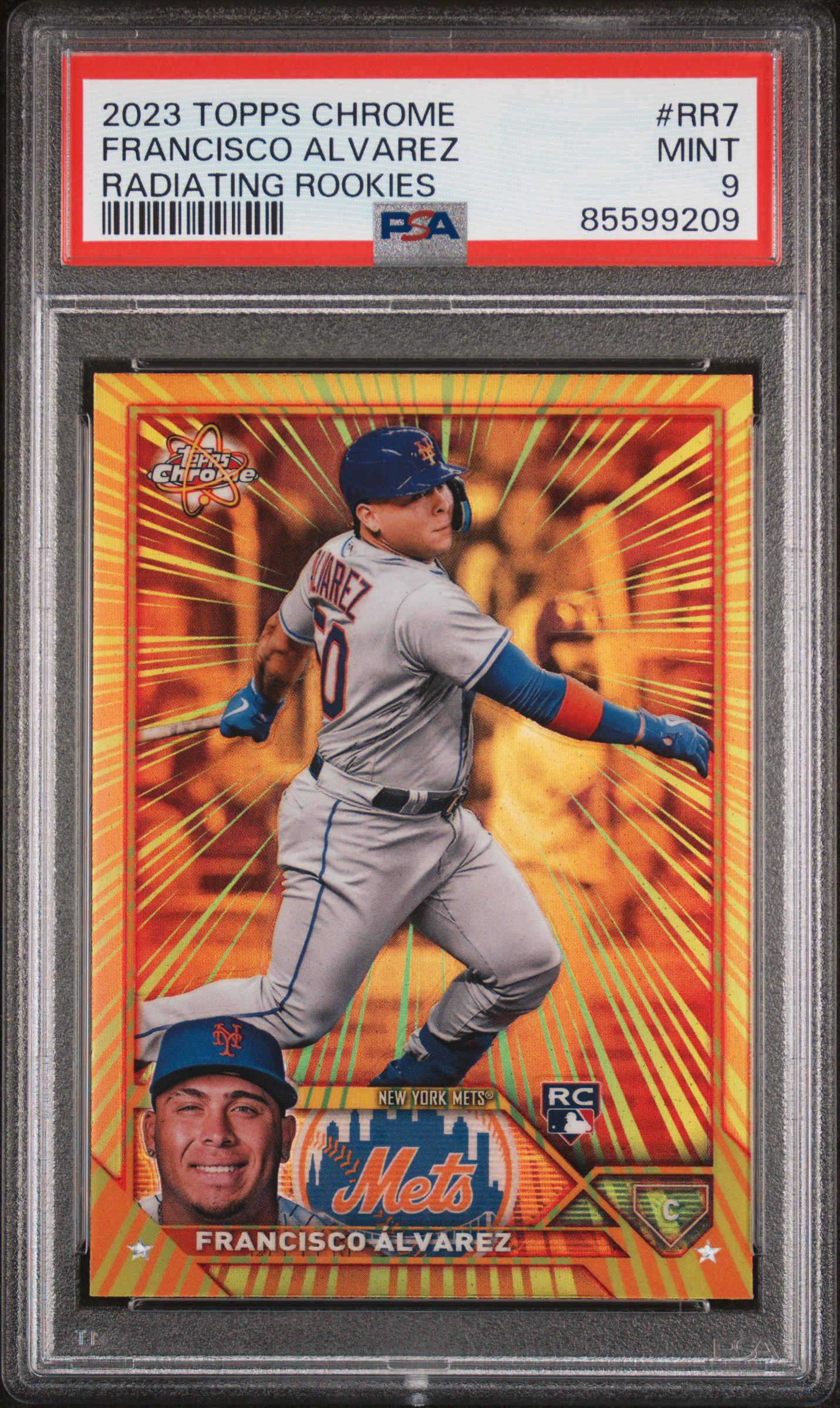 2023 TOPPS CHROME RADIATING ROOKIES #RR7 FRANCISCO ALVAREZ