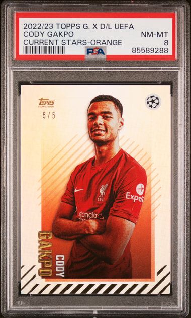 2022-23 Topps Gold X Dan Leydon UEFA Current Stars-Orange