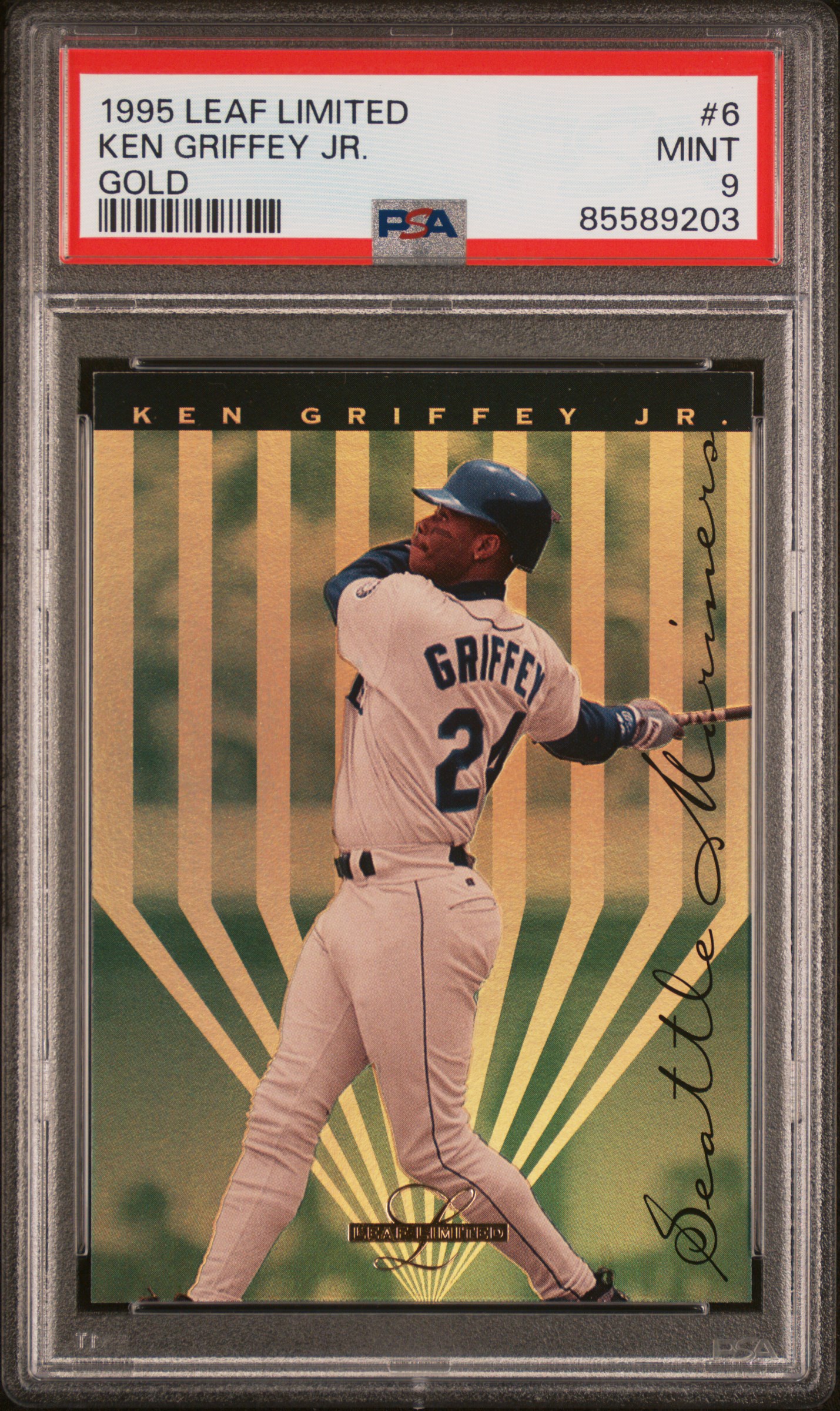 1995 LEAF LIMITED GOLD #6 KEN GRIFFEY JR. GOLD