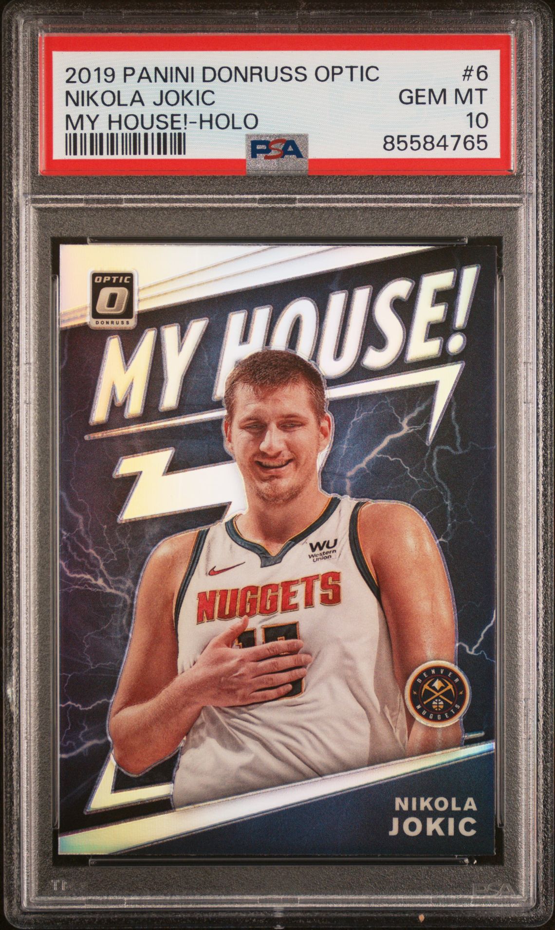 2019 Panini PANINI DONRUSS OPTIC MY HOUSE! HOLO #6 Nikola Jokic front