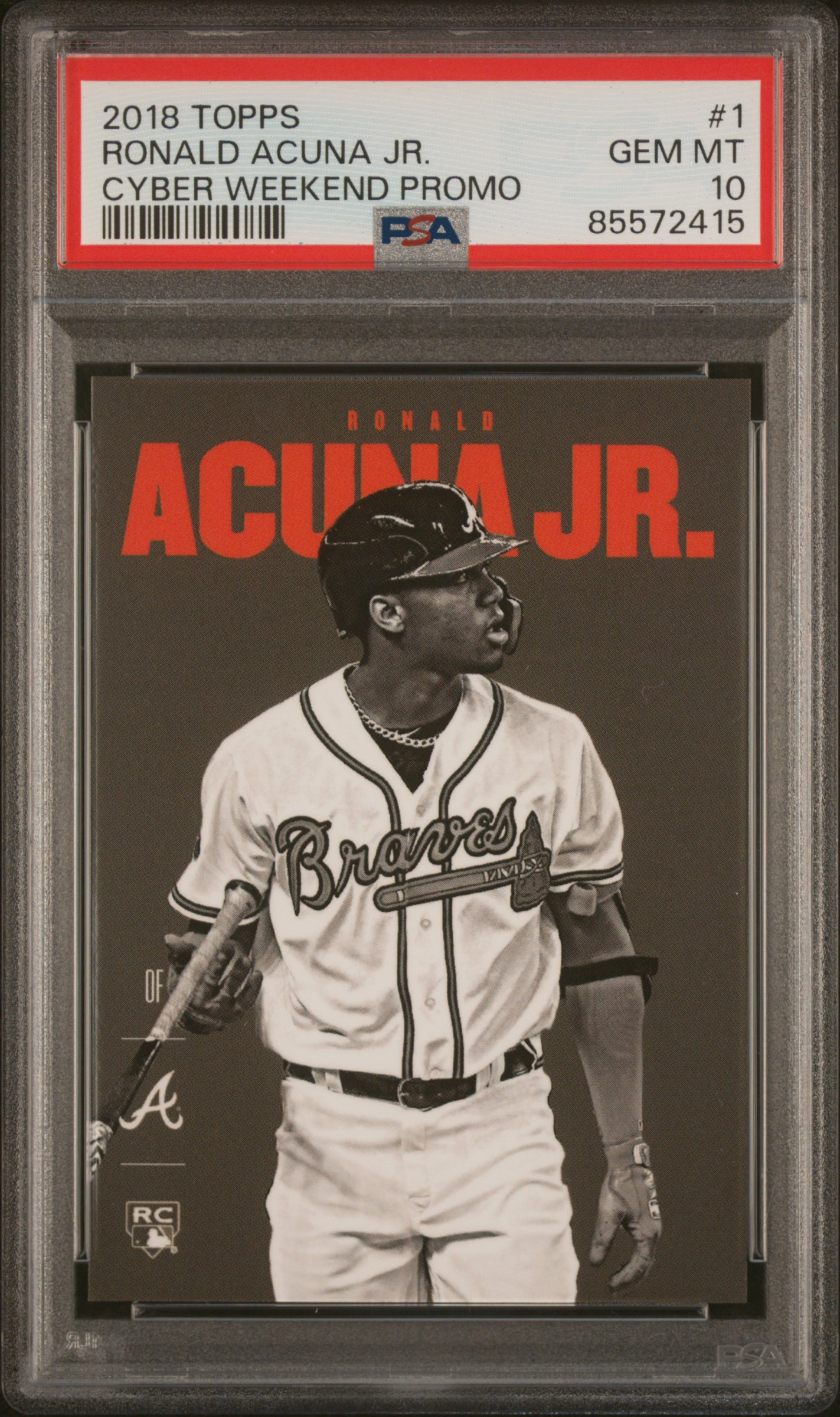 2018 TOPPS CYBER WEEKEND PROMO #1 RONALD ACUNA JR. CYBER WEEKEND PROMO