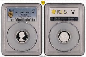2006 5C Young Bust Silver PR69DCAM