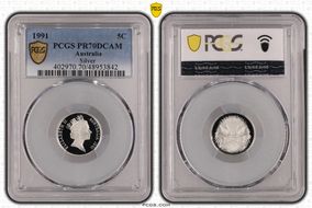 1991 5C Silver PR70DCAM