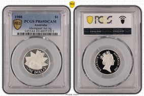 1988 $1 Aboriginal Art Ag PR69DCAM