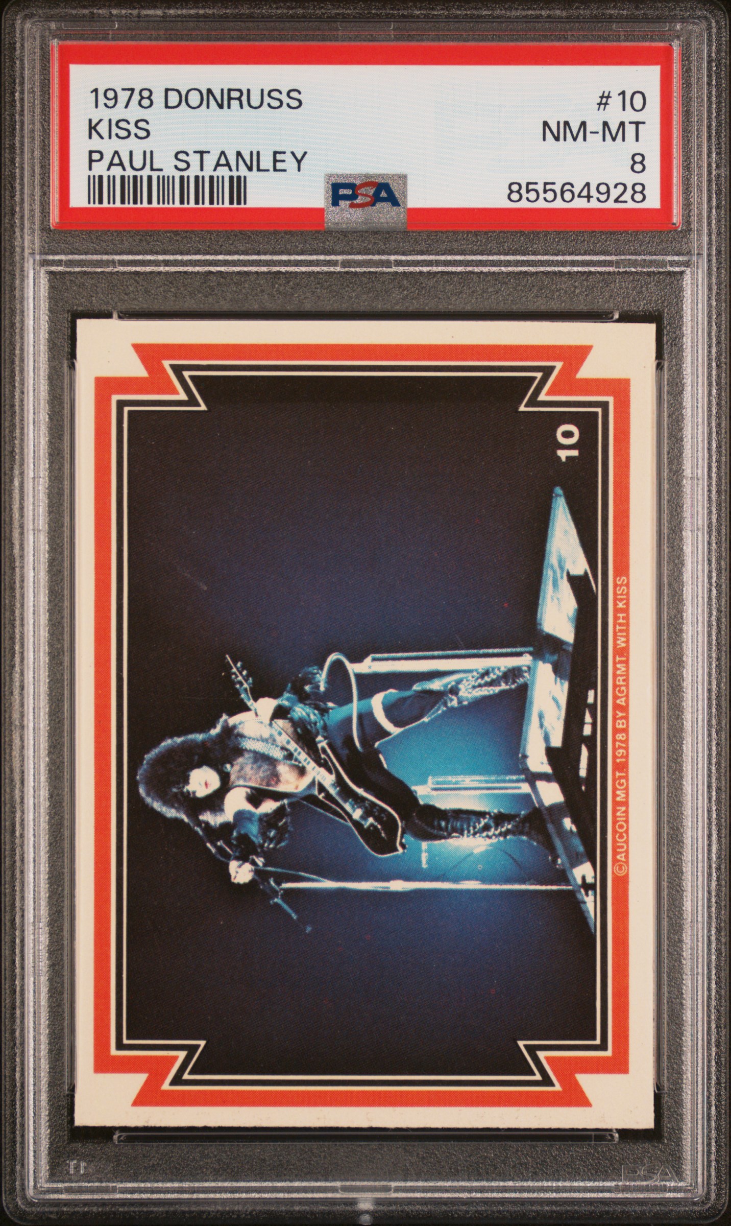 1978 DONRUSS KISS #10 KISS PAUL STANLEY