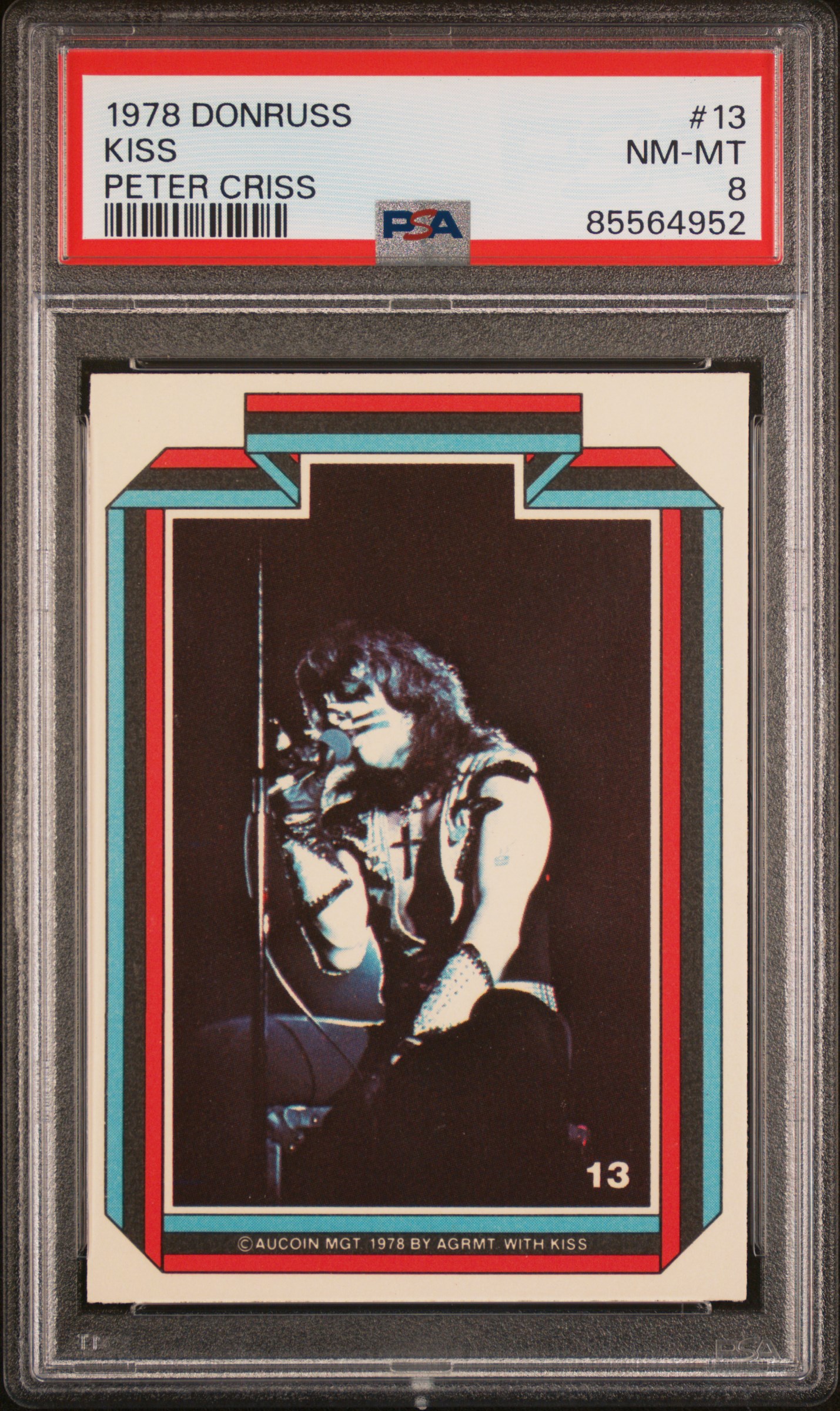 1978 DONRUSS KISS #13 KISS PETER CRISS
