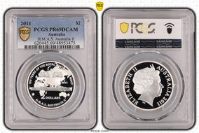 2011 $2 H.M.A.S. Australia II PR69DCAM