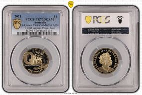 2021 $1 Q- Queen Victoria Market AlBr Great Aussie Coin Hunt PR70DCAM