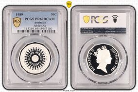 1989 50C Jubilee Ag PR69DCAM