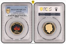 2002 $1 Year of the Outback Colorized PR70DCAM