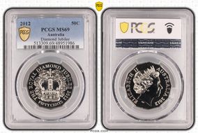 2012 50C Diamond Jubilee MS69