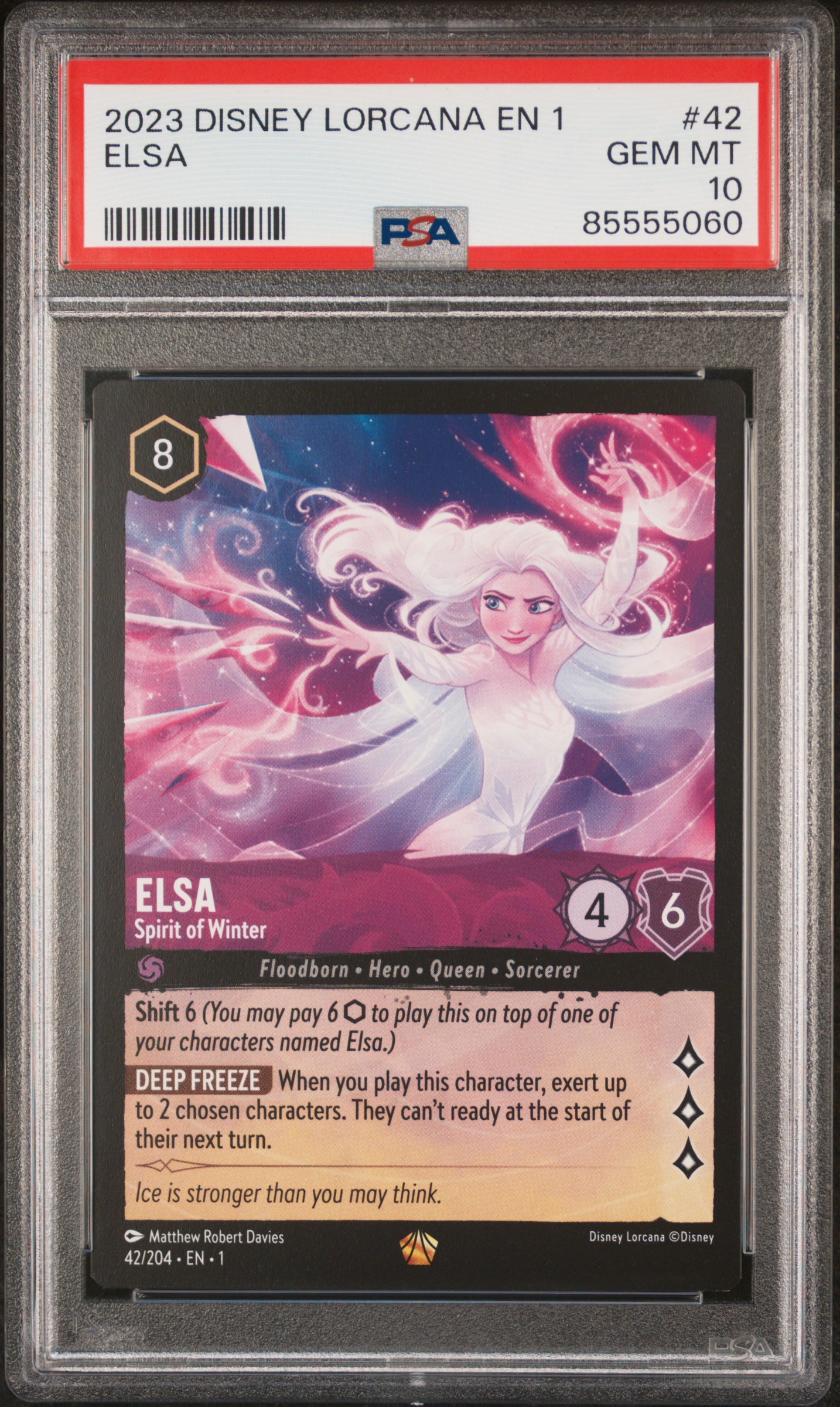 2023 #42 Elsa - Spirit of Winter PSA 10 Disney Lorcana EN 1-the First Chapter