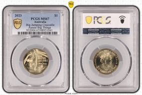 2023 $1 Big Jumping Crocodile Aussie Big Things MS67