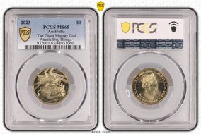 2023 $1 The Giant Murray Cod Aussie Big Things MS65