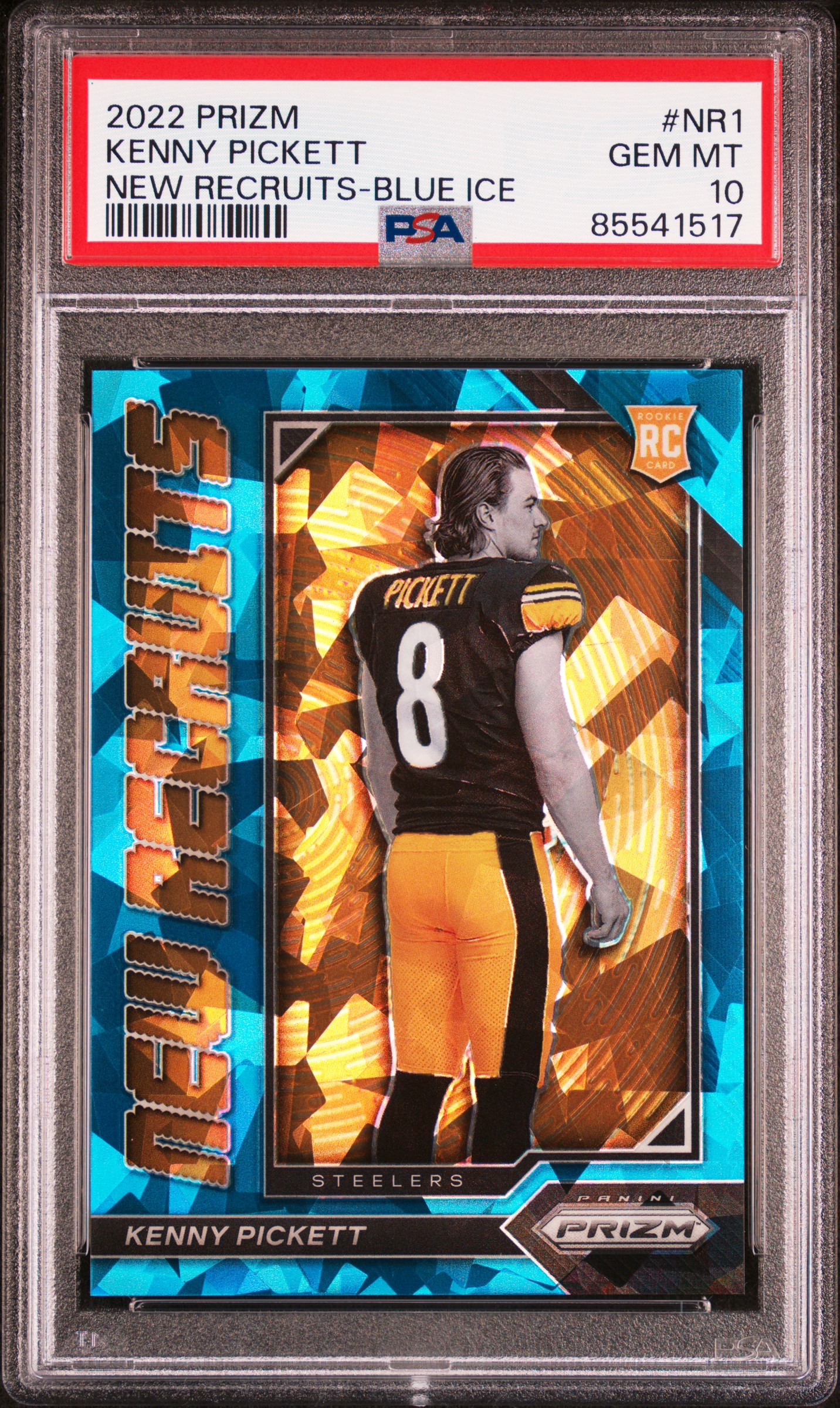 2022 PANINI PRIZM NEW RECRUITS #NR1 KENNY PICKETT NEW RECRUITS-BLUE ICE