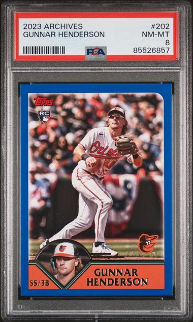 2023 Topps Archives #202 Gunnar Henderson PSA 8 on Goldin Marketplace