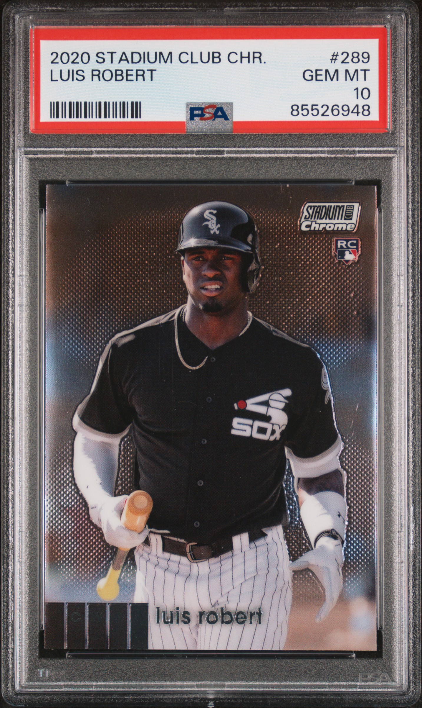 2020 Stadium Club Chrome #289 Luis Robert Rookie Card PSA 10