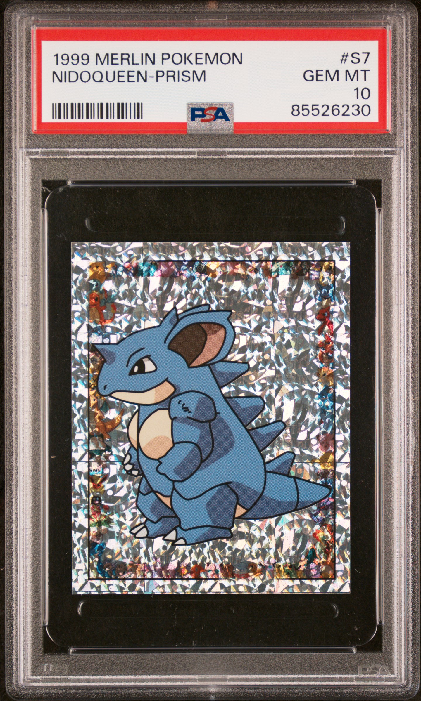 1999 MERLIN POKEMON #S7 NIDOQUEEN-PRISM