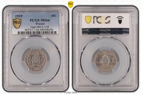 1919 10C Gad-286 F-138 MS66