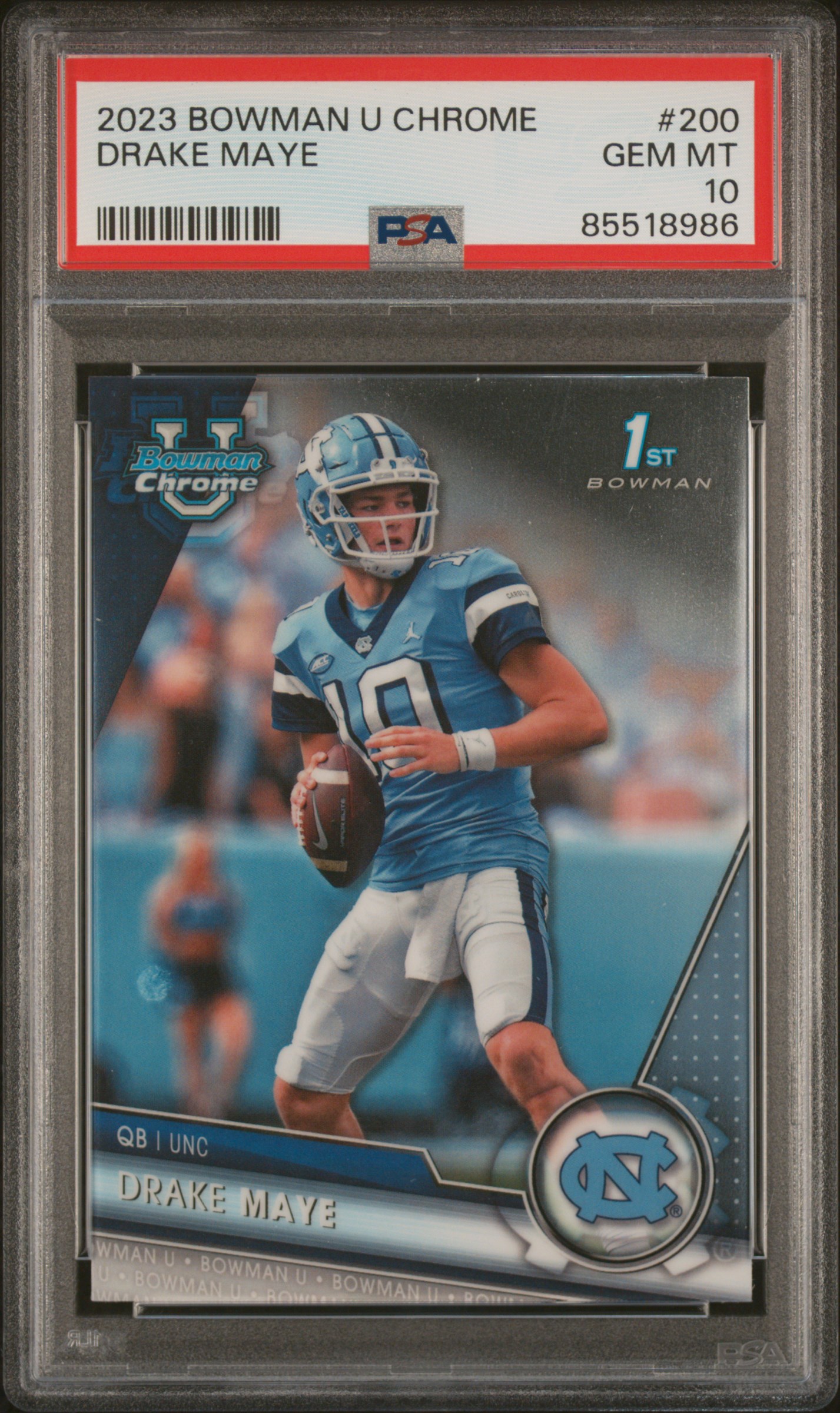 2023 BOWMAN UNIVERSITY CHROME #200 DRAKE MAYE