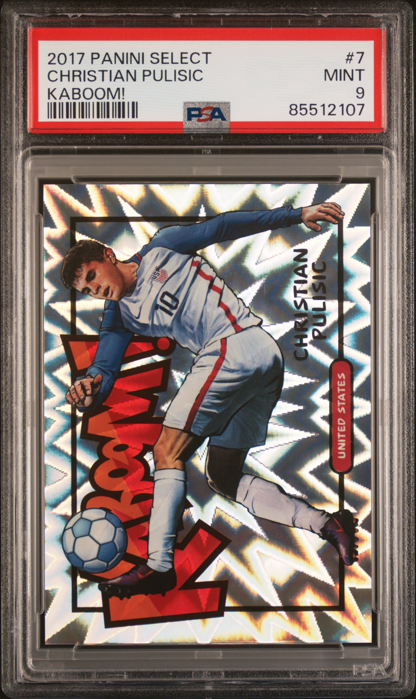 2017 PANINI SELECT KABOOM! #7 CHRISTIAN PULISIC KABOOM!