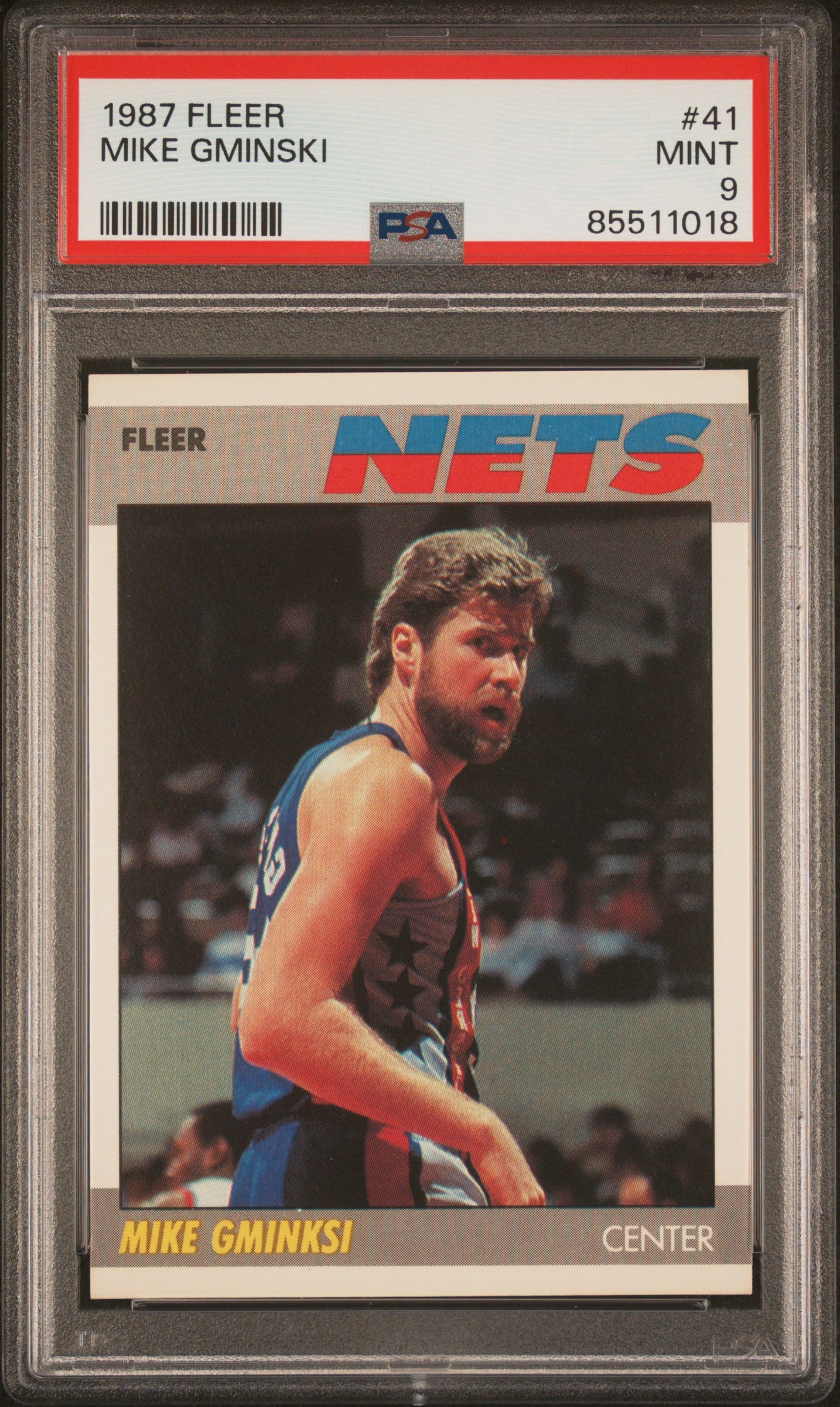 1987 FLEER #41 MIKE GMINSKI