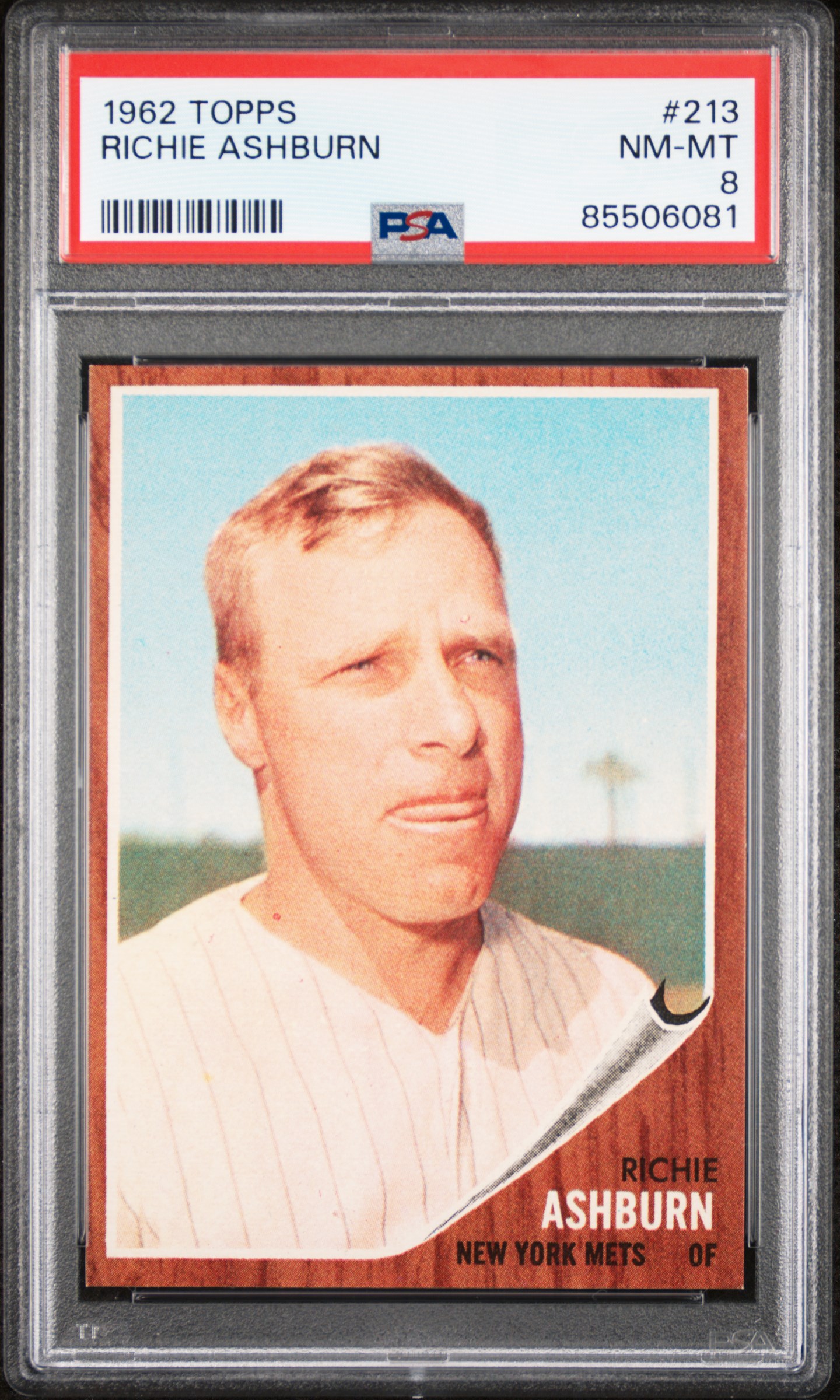 1962 TOPPS #213 RICHIE ASHBURN