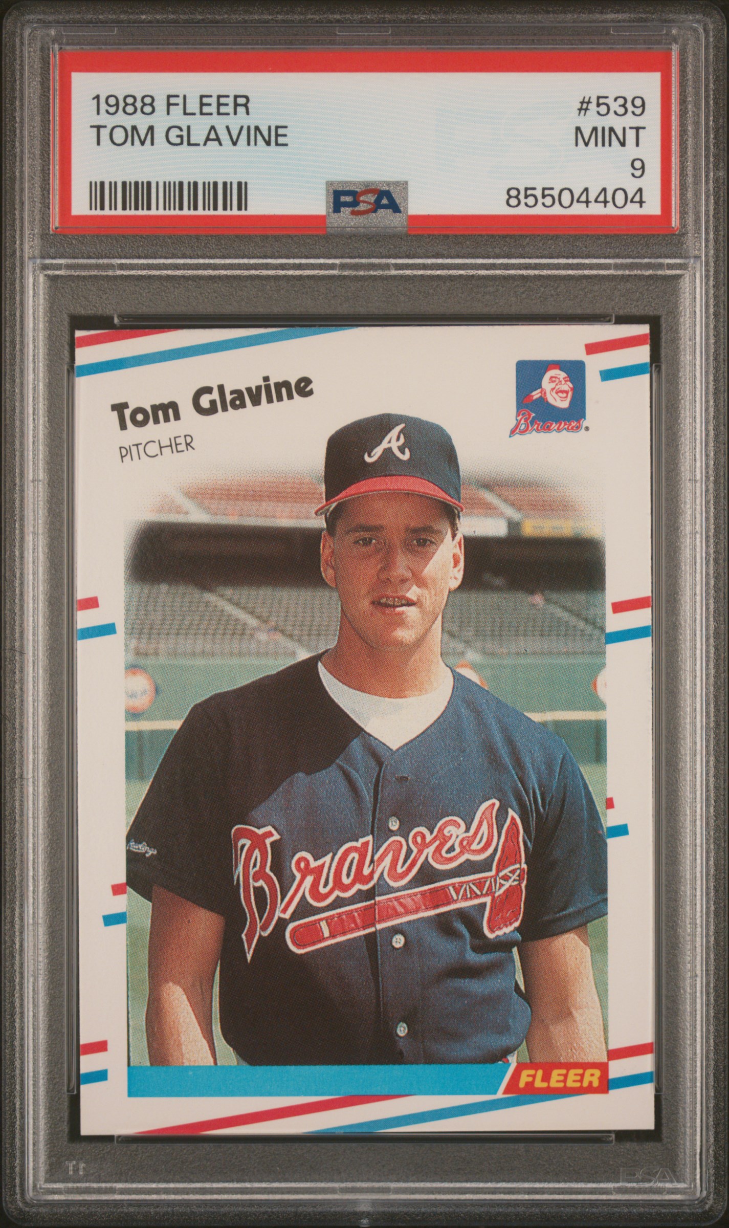 1988 FLEER #539 TOM GLAVINE