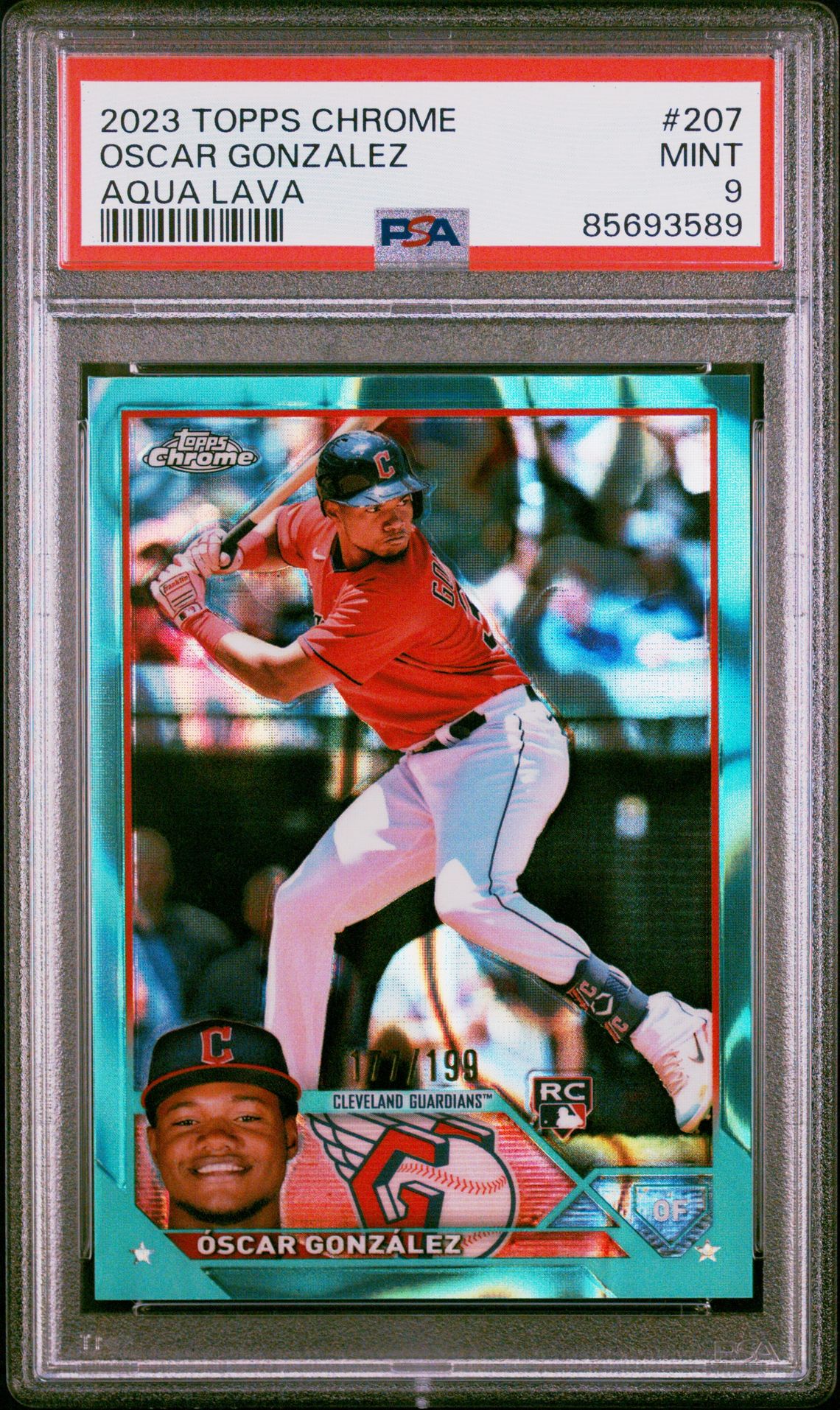 2023 Topps TOPPS CHROME Refractor #207 Oscar Gonzalez front