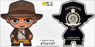 2023 $2 Chibi - Indiana Jones Colorized PR70DCAM