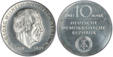 1981 10 Mk Hegel MS68