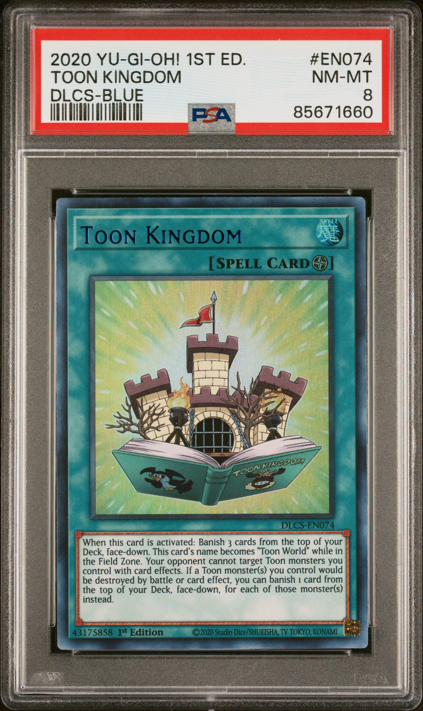 2020 YU-GI-OH! DRAGONS OF LEGEND: THE COMPLETE SERIES #EN074 TOON KINGDOM DLCS-BLUE