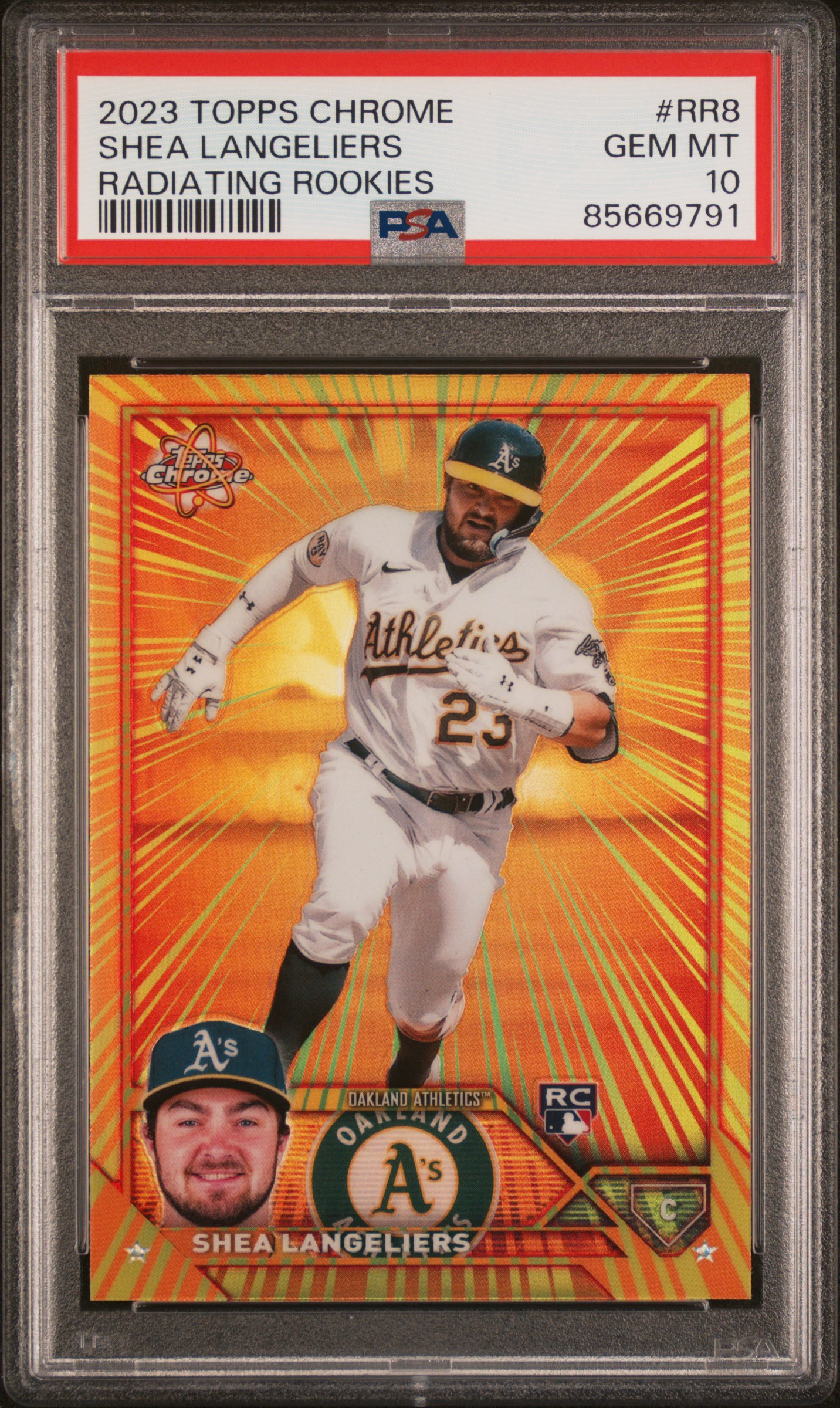 2023 TOPPS CHROME RADIATING ROOKIES #RR8 SHEA LANGELIERS