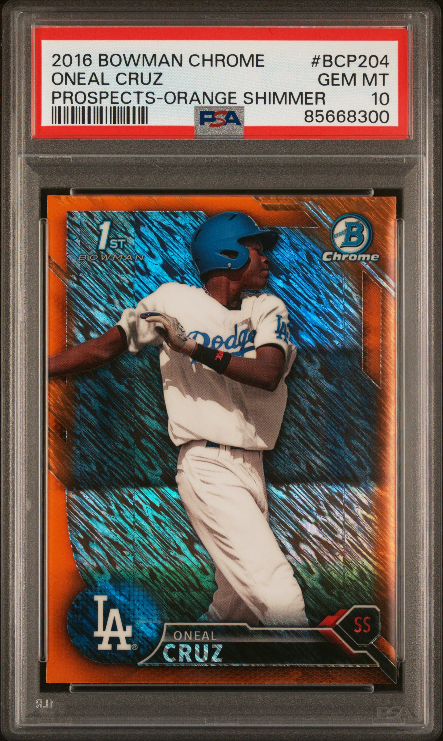 2016 Bowman BOWMAN CHROME PROSPECTS Orange #BCP204 Oneal Cruz front