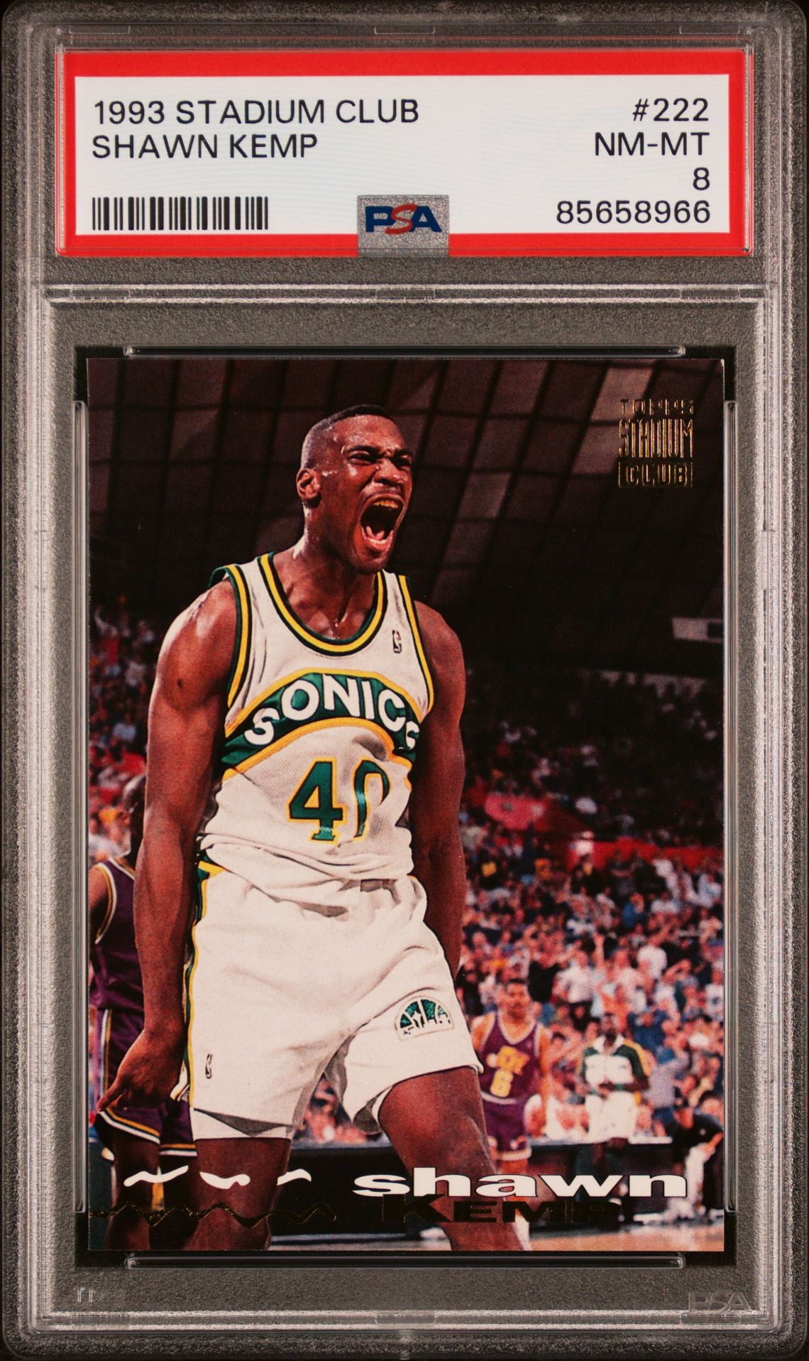 1993 Stadium Club STADIUM CLUB #222 Shawn Kemp front