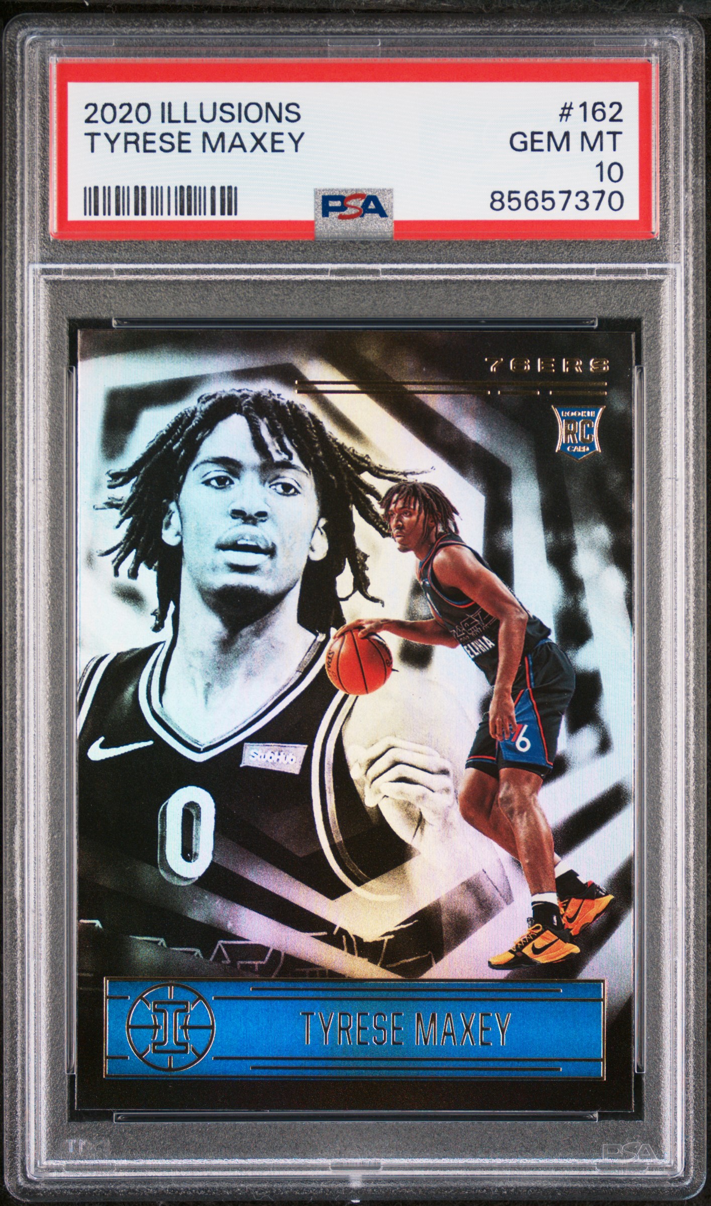 2020-21 Panini Illusions #162 Tyrese Maxey Rookie Card – PSA GEM MT 10