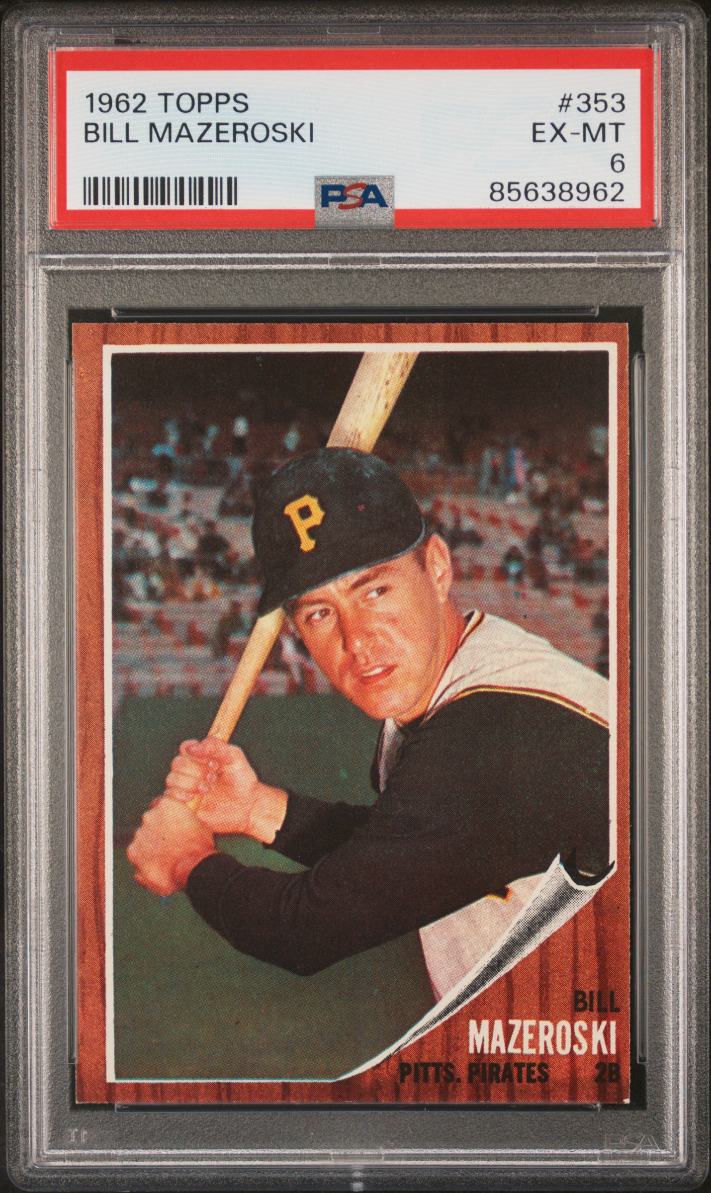 1962 TOPPS #353 BILL MAZEROSKI