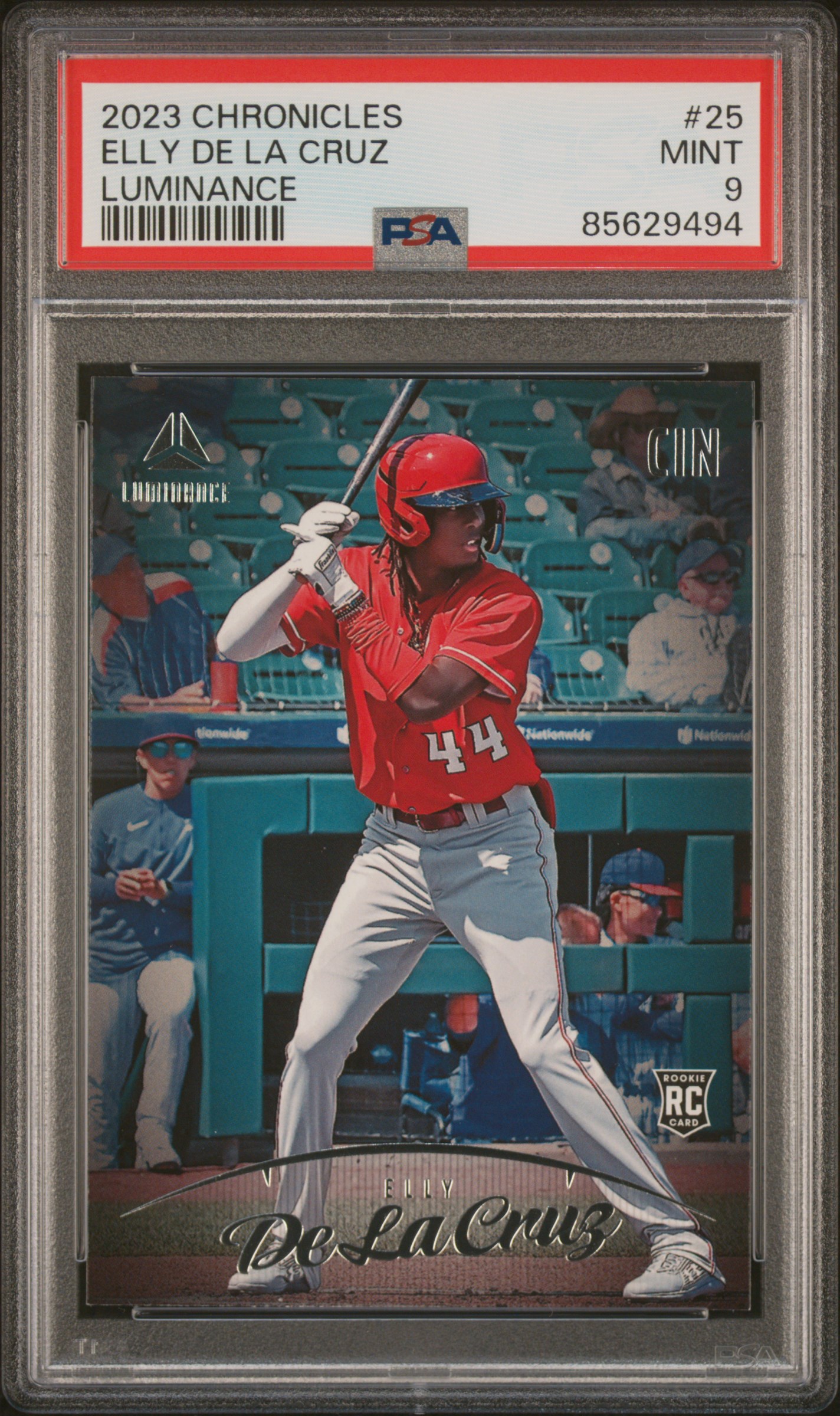 2023 PANINI CHRONICLES LUMINANCE #25 ELLY DE LA CRUZ