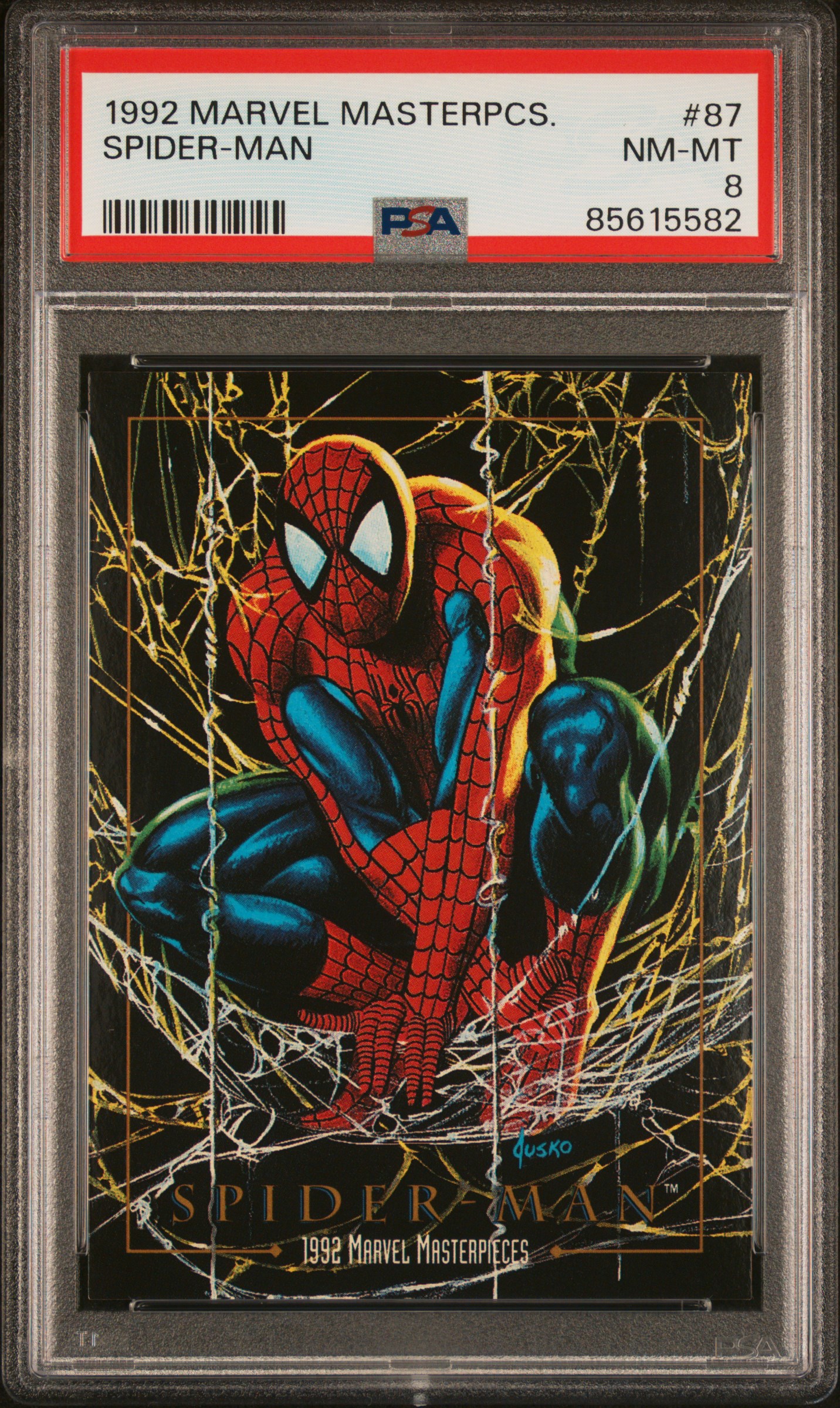 1992 MARVEL MASTERPIECES #87 SPIDER-MAN