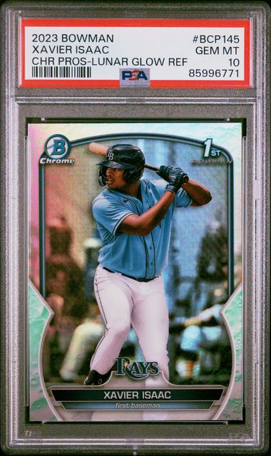 2023 Bowman Bowman Chrome Refractor Xavier Isaac Ff8 front