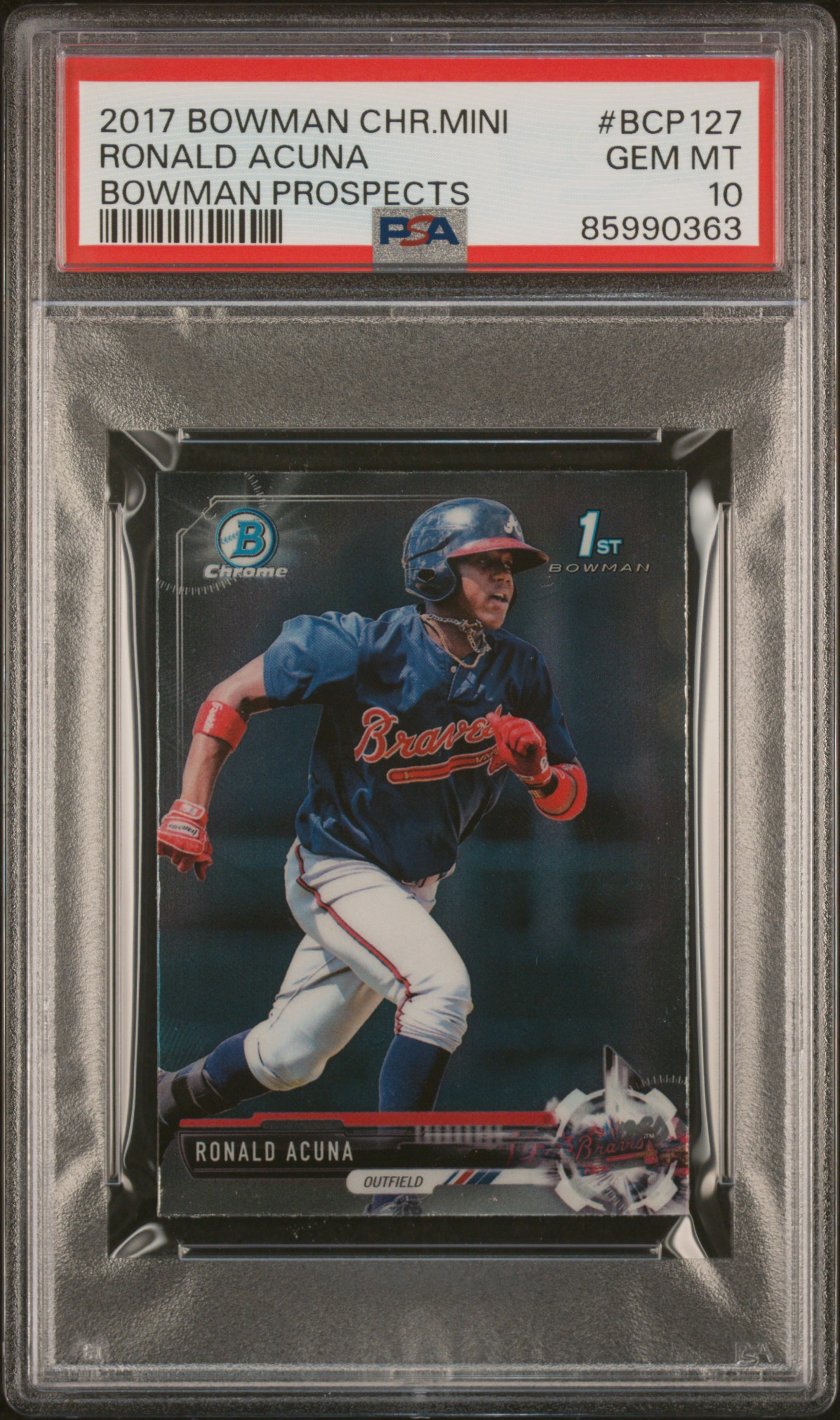Ronald Acuna 2017 Bowman Chrome Mini