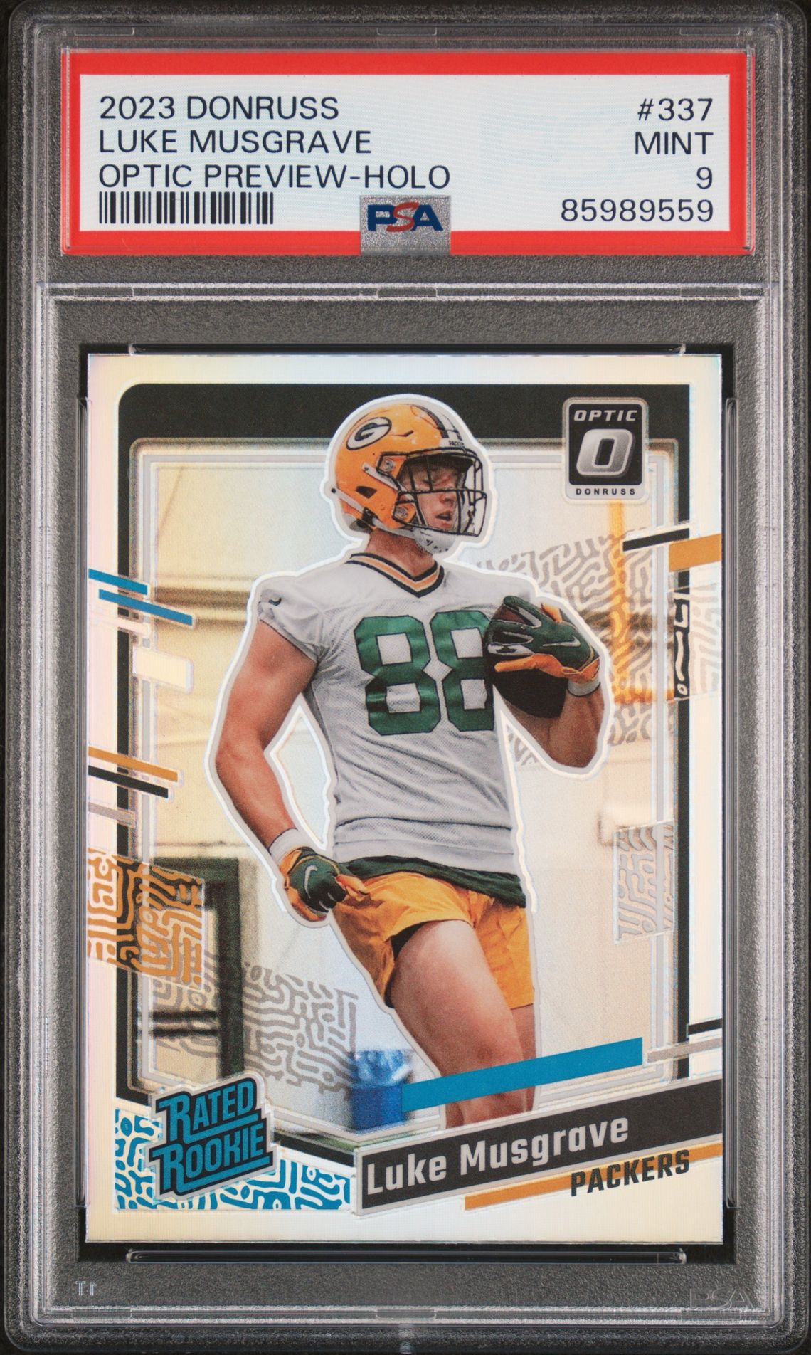 2023 Panini PANINI DONRUSS OPTIC PREVIEW-HOLO #337 Luke Musgrave front