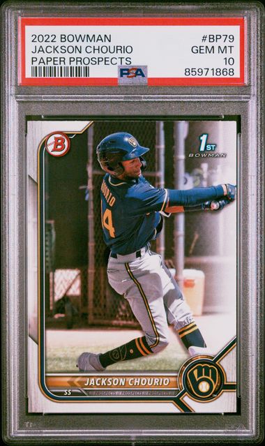 2022 Bowman PAPER PROSPECTS #BP-79 Jackson Chourio front