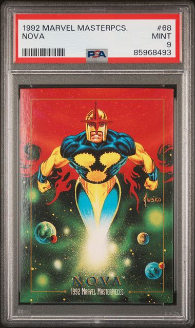 1992 Marvel Marvel Masterpieces #68 Nova front